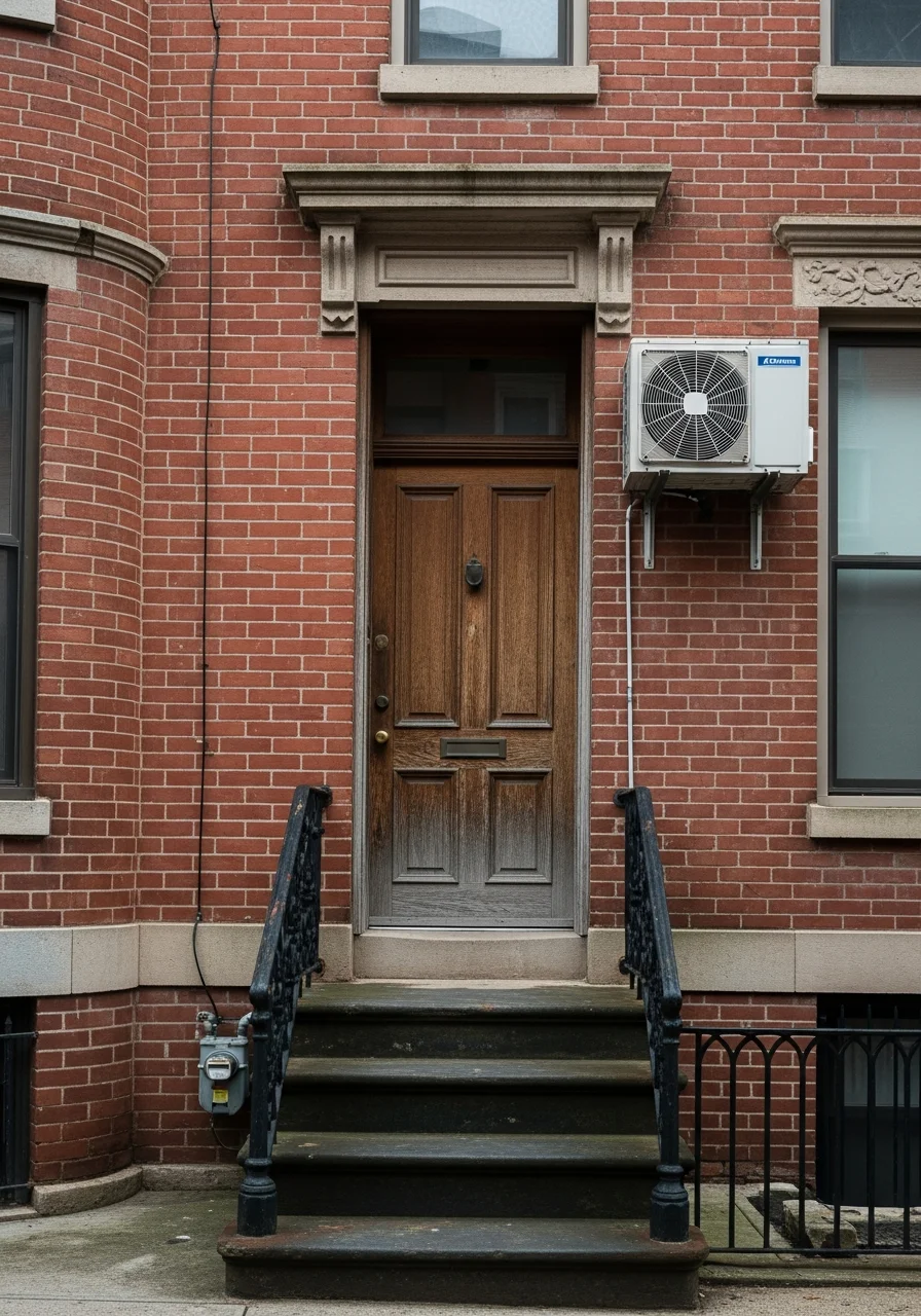 Close-up of a residential property entrance in an established Essex County neighborhood.